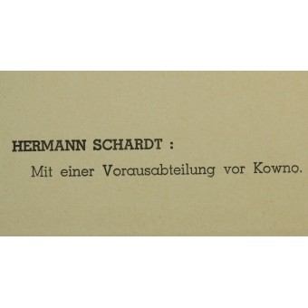 Maler im Osten, Hermann Schardt: Mit einer Vorausabteilung vor Kowno. Espenlaub militaria
